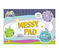 Craft Planet Messy Pad A2 100gsm 25 Sheets, White Plain Paper, Drawing, Doodling, Writing, Sketch, Colouring, Scribbling, Notepad, Travel Activities, Craft Essentials, Girls, Boys Crafting
