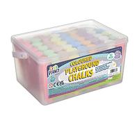 Craft Planet Playground Chalk, Multicoloured, Pack Of 52, Art & Craft Fun For Kids, Drawing, Pavement, Playground, School, Home, Garden, Games, Paper