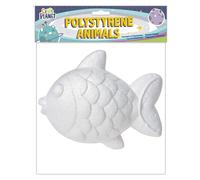 Craft Planet Polystyrene Goldfish, White, Shapes For Arts And Crafts,