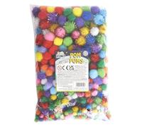 Craft Planet Poms, Standard/Metallic, Pack of 550