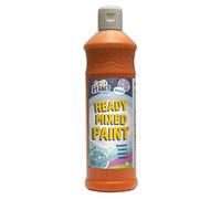 Craft Planet Ready Mix Paint 600ml Orange, Art & Craft Supplies, Painting, Washable Paint, Art & Crafts Set Supplies, Non-Toxic, Safe, Poster Making, Cards, Water Soluble, Create Baby First Handprints