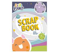 Craft Planet Scrap Book Pad A4 80gsm 40 Sheets, Coloured Plain Paper, Drawing, Doodling, Writing, Sketch, Colouring, Scribbling, Notepad, Travel Activities, Craft Essentials, Girls, Boys Crafting