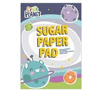 Craft Planet Sugar Paper Pad A4, Plain Paper 100 Sheets, Drawing, Doodling, Writing, Sketch, Colouring, Scribbling, Notepad, Travel Activities, Craft Essentials, Girls, Boys Crafting