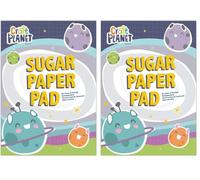 Craft Planet Sugar Paper Pad A4, Plain Paper 100 Sheets, Drawing, Doodling, Writing, Sketch, Colouring, Scribbling, Notepad, Travel Activities, Craft Essentials, Girls, Boys Crafting (Pack of 2)