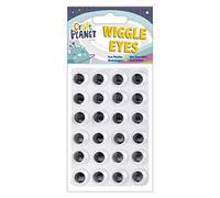 Craft Planet Wiggle Eyes 24 Pieces Round Black & White 15mm, For Crafts, Art & Craft Fun, Crafting Basic Supplies, Embellishments, Eye Stickers, Home, School, Craft Accessories, Decorations
