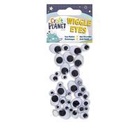 Craft Planet Wiggle Eyes 37 Pieces Oval Black & White Assorted Sizes, For Crafts, Art & Craft Fun, Crafting Basic Supplies, Embellishments, Eye Stickers, Home, School, Craft Accessories, Decorations