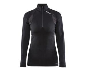 Craft Pro Active Extreme X Zip LS Tee XS Black Women