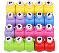Craft Punches 20pcs, Katfort Hole Punch Shapes 20 Patterns, Craft Hole Punch Shapes, Shape Paper Punch Set for Crafts for Adults for DIY Scrapbooking Nail Art Craft Punchers Supplies