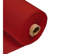 Craft Queen LTD Felt Fabric 60 Inch Wide - Soft Craft Felt Sheets & Rolls, Large Material for Sewing, Patchwork, Christmas, DIY, Art & Craft Projects (Red,10 Metre)