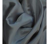 Craft Queen LTD Satin Fabric by The Metre - 60 Inch Wide Satin Roll for Wedding Dresses, Bespoke Tailoring & Decoration Projects - Soft, Smooth, Silk-Like Finish(Dark Grey,5 Metre)