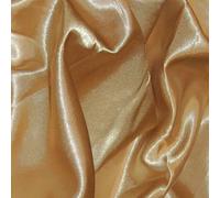 Craft Queen LTD Satin Fabric by The Metre - 60 Inch Wide Satin Roll for Wedding Dresses, Bespoke Tailoring & Decoration Projects - Soft, Smooth, Silk-Like Finish(Antique Gold,5 Metre)
