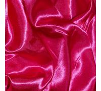Craft Queen LTD Satin Fabric by The Metre - 60 Inch Wide Satin Roll for Wedding Dresses, Bespoke Tailoring & Decoration Projects - Soft, Smooth, Silk-Like Finish(Cerise,5 Metre)