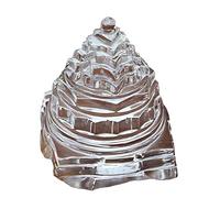 CRAFT QUEST 100% Pure Sphatik Shree Yantra (Original) for Pooja, Laxmi Shri Yantra, Shree Yantra, Crystal shri Yantra