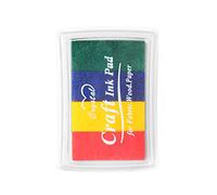 Craft Rainbow Finger Pads Stamps Partner Multicolor Craft Stamp for Kids Washable 4 Color for Rubber Stamps for Kids Washable Non Toxic