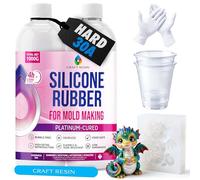 CRAFT RESIN 1000g Silicone Mold Making Kit - Shore 30A Hardness, Clear Liquid Silicone Rubber for Resin Casting, Soap & Candle Molding - Non-Toxic & Highly Flexible, 1:1 Mix Ratio Silicon