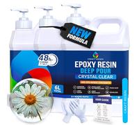 Craft Resin Deep Pour Epoxy Resin Kit. 2” Pours, Crystal Clear - 6L