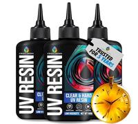 Craft Resin UV Resin Kit - Hard Type, Low Viscosity, No-Yellowing - 300g | Fast Cure Under UV Light, Crystal Clear UV Resin Glue for DIY, Jewellery Making, Moulds Casting and Polymer Clay Projects