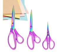 Craft Scissors, 3 Pieces Fabric and Paper Scissors - Scissors for Art, Creativity and Crafts - for Home, School, Office, Crochet, Classroom, Quilting