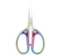 Craft Scissors Warped Head Embroidery Angled Scissors Needlework Thread Cutting Paper Vintage Scissor Sewing Fabric Craft Scissors (Color : Red Bronze) (Multicolour)
