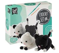Craft Sensations by Grafix Sensations Crochet Kit for Beginners | Amigurumi Kit | Kitten | Crochet Kit for Beginners | Crochet Kit for Kids and Adults | Plush Animal Crochet Packs