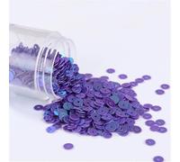 Craft Sequins 4mm Flat Round Two-Sided Multicolor Pack of 2000(Ab Dark Purple)