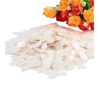 Craft Sequins 50g Large Paillette Sequin, 10mm to 30mm Flat Round Sequins Circle Shaped, Sewing Wedding Craft Accessories(Matte White,25mm)