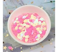 Craft Sequins Oval Multicolor 5x8mm 1mm Hole Pack Of 500(Ab Pink)