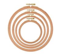 Craft Set - Beech Punishment Rings, Small to Large Art , Sewing Cloth Circles Cross Thread Tool Kit, Sewing Craft Supplies for Princ