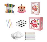 Craft Sewing Kit,Food Themed Sewing Kits,Food Themed Craft Kit for Sewing Doll Sewing Educational Fun Crafts,Sewing Craft Kit for Girls,Princess