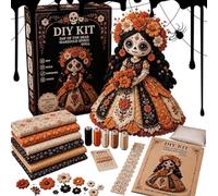 Craft Sewing Set, 20cm, Fabric, Halloween Skull Doll Kit