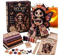 Craft Sewing Set, 20cm, Fabric, Halloween Skull Doll Kit