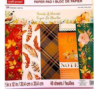 Craft Smart Hearth and Harvest 12" X 12" Paper Pad - 48 Sheets
