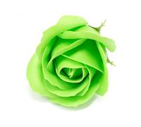 Craft Soap Flowers - Med Rose - Green