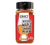 Craft Spice Blends Whiskey Maple Smoke Rub | All Purpose Rub/Seasoning | Smokehouse Specialty Rub - Dry Rub for Smoking, Grilling, Roasting | Great on Beef, Pork, Chicken, Salmon