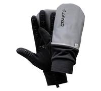 Craft Sportswear Unisex Hybrid Weather Glove, Silver/Black, XS