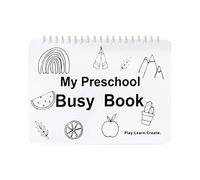 & Craft Stationery My Preschool Busy Book Learning Activities for Toddlers Travel Toys Montessori Sensory Experience for Road Trips (White, 25X20CM)