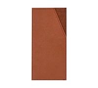 & Craft & Stationery The PU Leather Long Envelope Purse with Unique and Stylish Design for Everyday Use (Brown, 17.5cm)