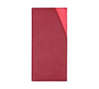 & Craft & Stationery The PU Leather Long Envelope Purse with Unique and Stylish Design for Everyday Use (Red, 17.5cm)