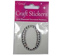Craft Stickers 5cm Diamante Encrusted Letters & Numbers (0)
