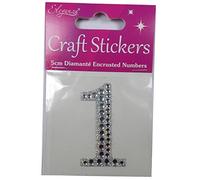 Craft Stickers 5cm Diamante Encrusted Letters & Numbers (1)
