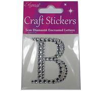 Craft Stickers 5cm Diamante Encrusted Letters & Numbers (B)