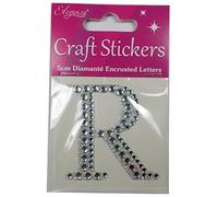 Craft Stickers 5cm Diamante Encrusted Letters & Numbers (R)