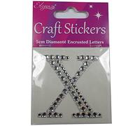 Craft Stickers 5cm Diamante Encrusted Letters & Numbers (X)