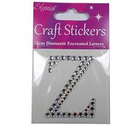 Craft Stickers 5cm Diamante Encrusted Letters & Numbers (Z)
