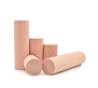 Craft Sticks 10pcs Round Wood Chips Beech Solid Wood Stick Building Block Pile Wood Children DIY Handmade Model Dia1/2/4/5cm Height1-9cm(Dia1.5CM,Height 1cm-10pcs)