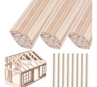 Craft Sticks - 120 Pieces for Painting | 30 cm Hand Carved Construction Sticks for Mixing | School Art Projects Class