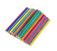 Craft Sticks 50Pcs Color Round Wooden Sticks Hand Material Creative Wood DIY Crafts(Color Sticks 10cm)