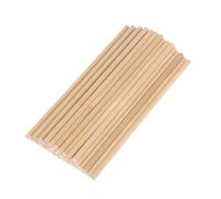 Craft Sticks 50Pcs Color Round Wooden Sticks Hand Material Creative Wood DIY Crafts(Original Wood 15cm)