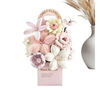 Craft Sticks - Fuzzy Twisting Flower Stems, Soft Bendable Chenille Craft Wires with Bright Color Assortment Creative Forming Function, Ideal for DIY Projects Wedding Decor School Activities