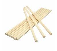 Craft Sticks Pine Wood Dowel Rods Pack of 10 Color 3-12mm x 300mm for DIY Crafts(12mm)